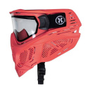 HSTL SKULL GOGGLE - RED W/ CLEAR LENS